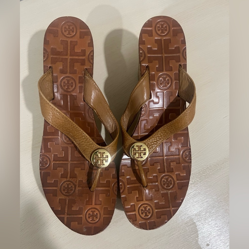 Tory Burch cork bottom sandals size 7